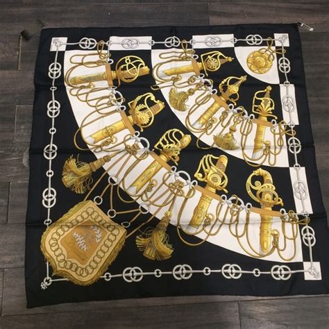 hermes scarf swords|used hermes scarves for sale.